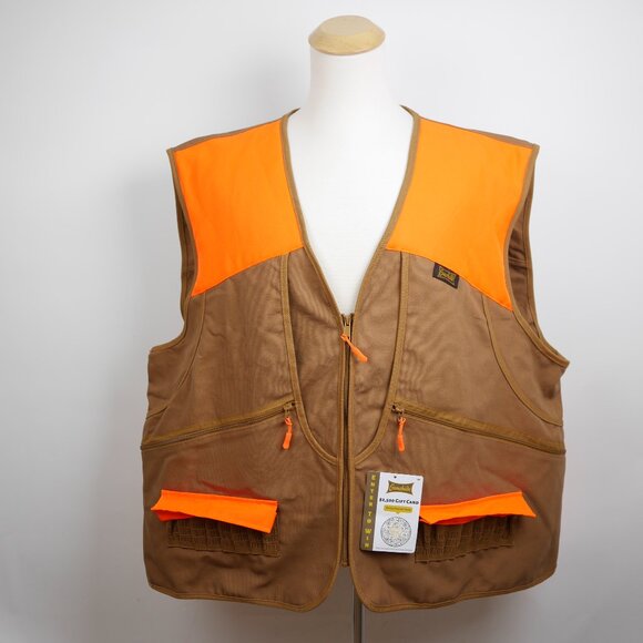 GAMEHIDE Switchgrass Vest Men's 4x Large Brown & orange canvas hunting vest NEW - Picture 1 of 12